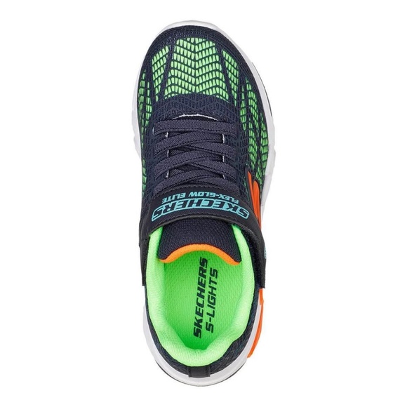 BRAND NEW boy youth skechers lights light up vorlo velcro shoes size 3Y & 4Y - Picture 3 of 6